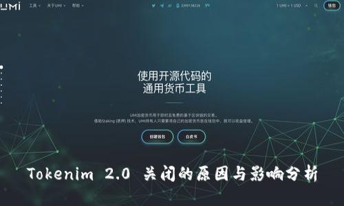 Tokenim 2.0 关闭的原因与影响分析
